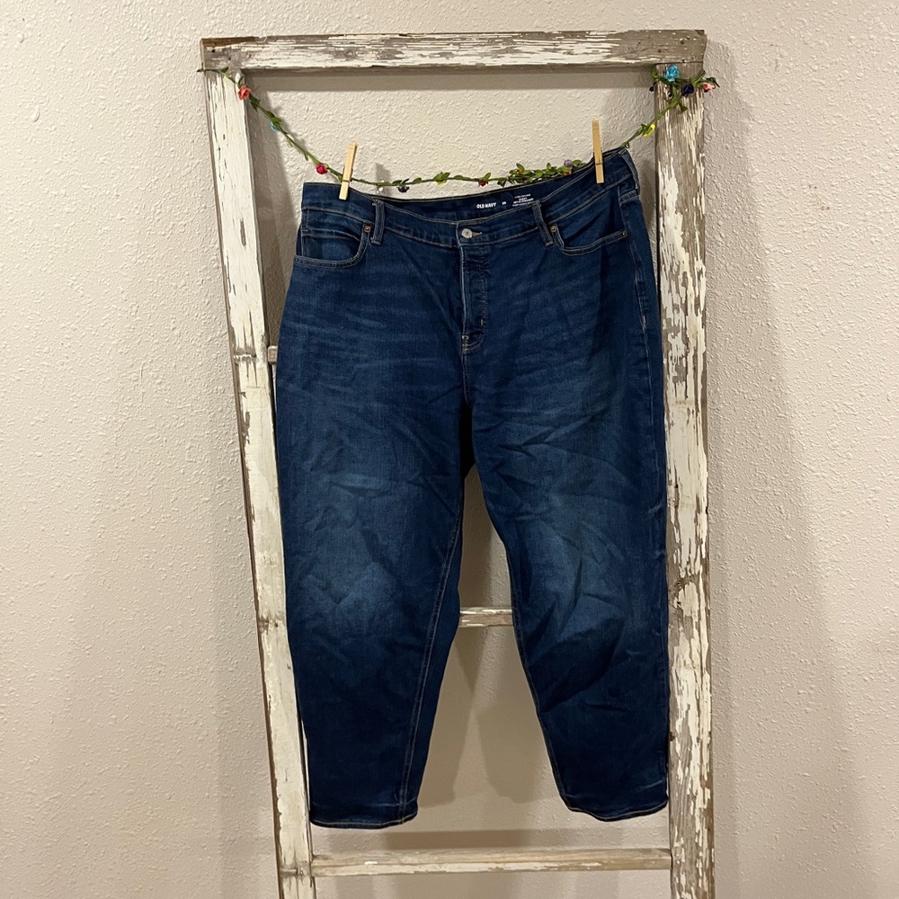 Old Navy Women's High Rise Jeans - Dark Blue